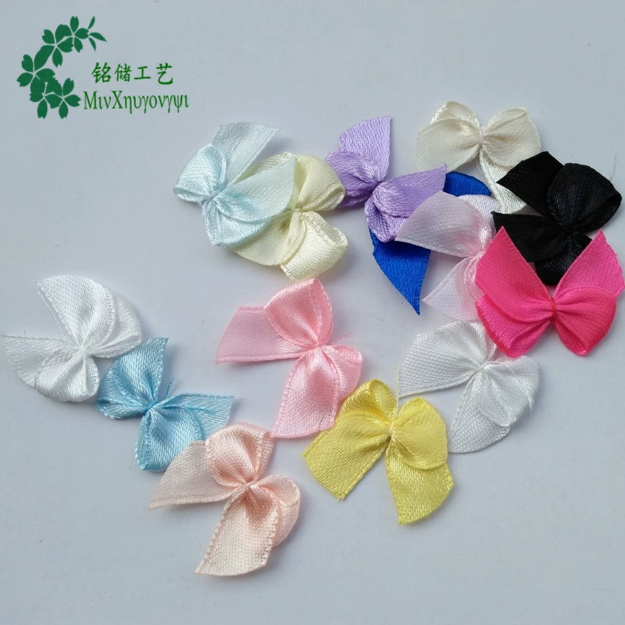 3-точечная атласная лента, завернутая в бантик, галстук-бабочка ручной работы, маленький цветок, подарочная упаковка, одежда, нижнее белье, аксессуары для свадебных коробок конфет
