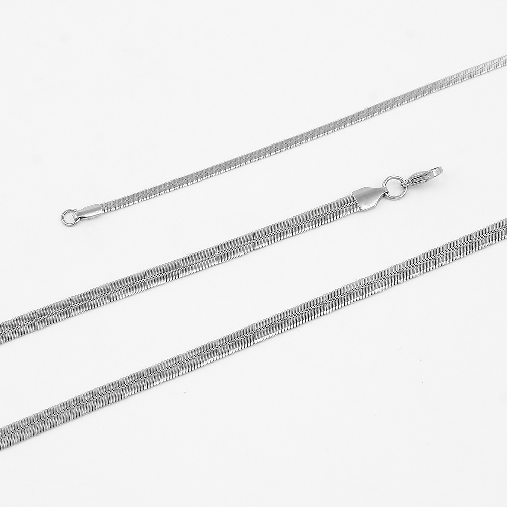 Simple Style Solid Color Stainless Steel Plating Necklace 1 Piece