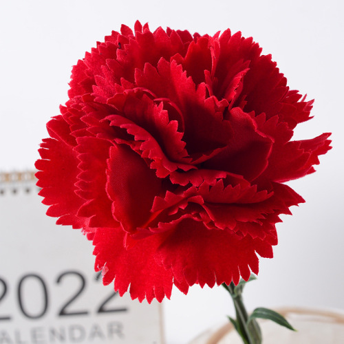 Simulated single-headed carnation, simulated flower, fake flower, wedding home teacher's day, mother's day gift, gift manufacturer wholesale