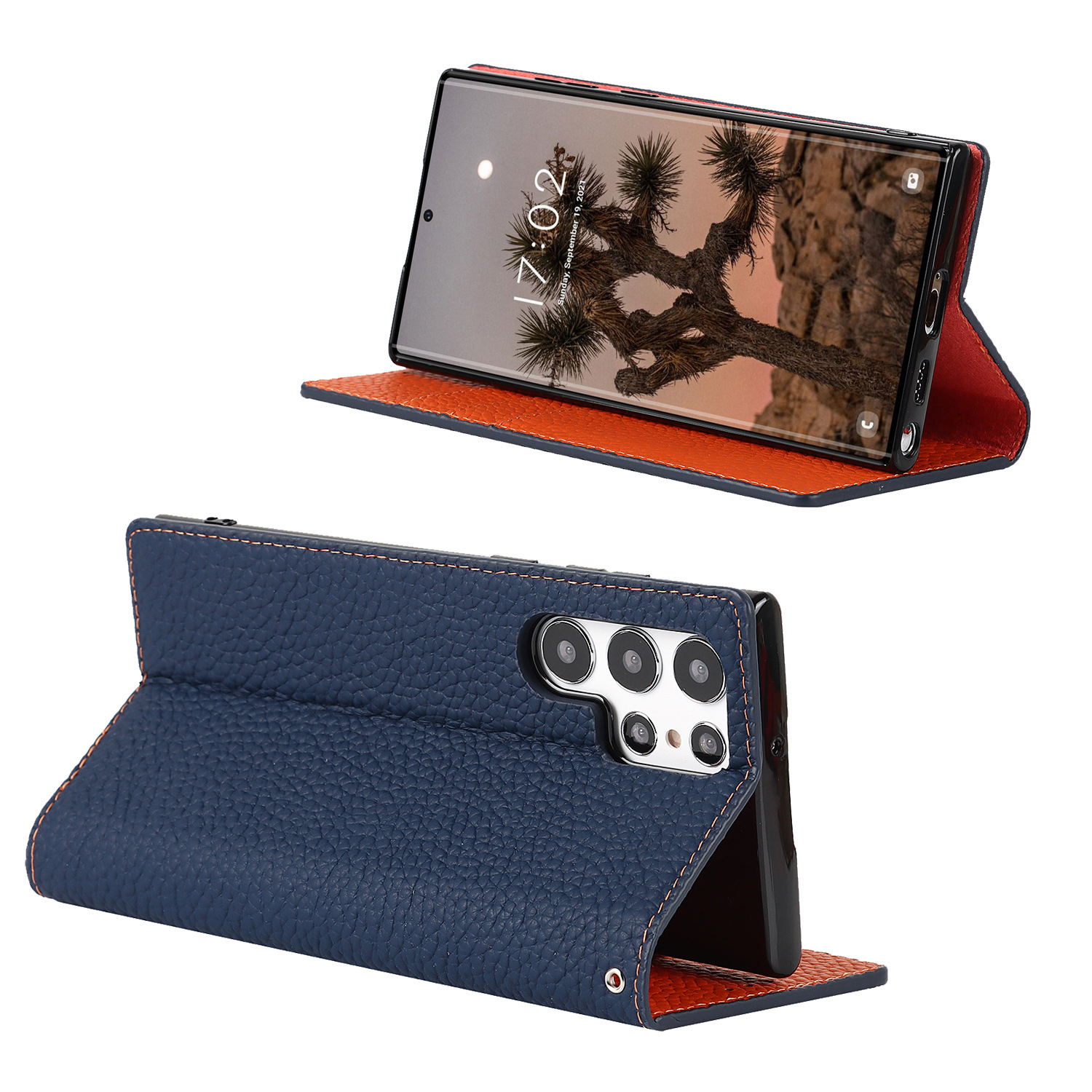 Genuine Leather Protective Case For Samsung Galaxy S24 And S25 Ultra_voghion.com