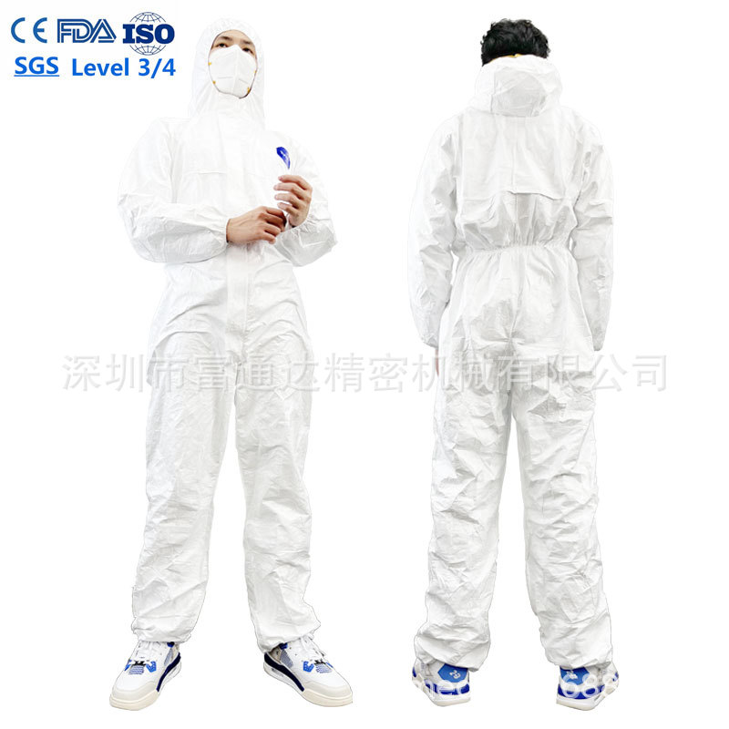 厂家供应一次性TYVEK防护服60g适用于检查室工作人员防飞沫 FDA