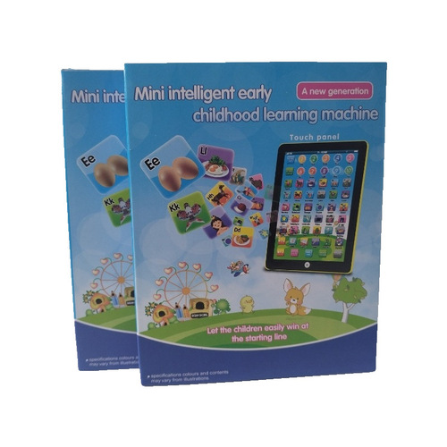 Cross-border hot selling English tablet learning machine tablet reading machine early education touch voice export IPAD educational toy