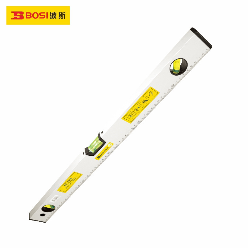 波斯铝合金水平尺带磁高精度水平尺装修平衡尺靠尺12-18 BS113203