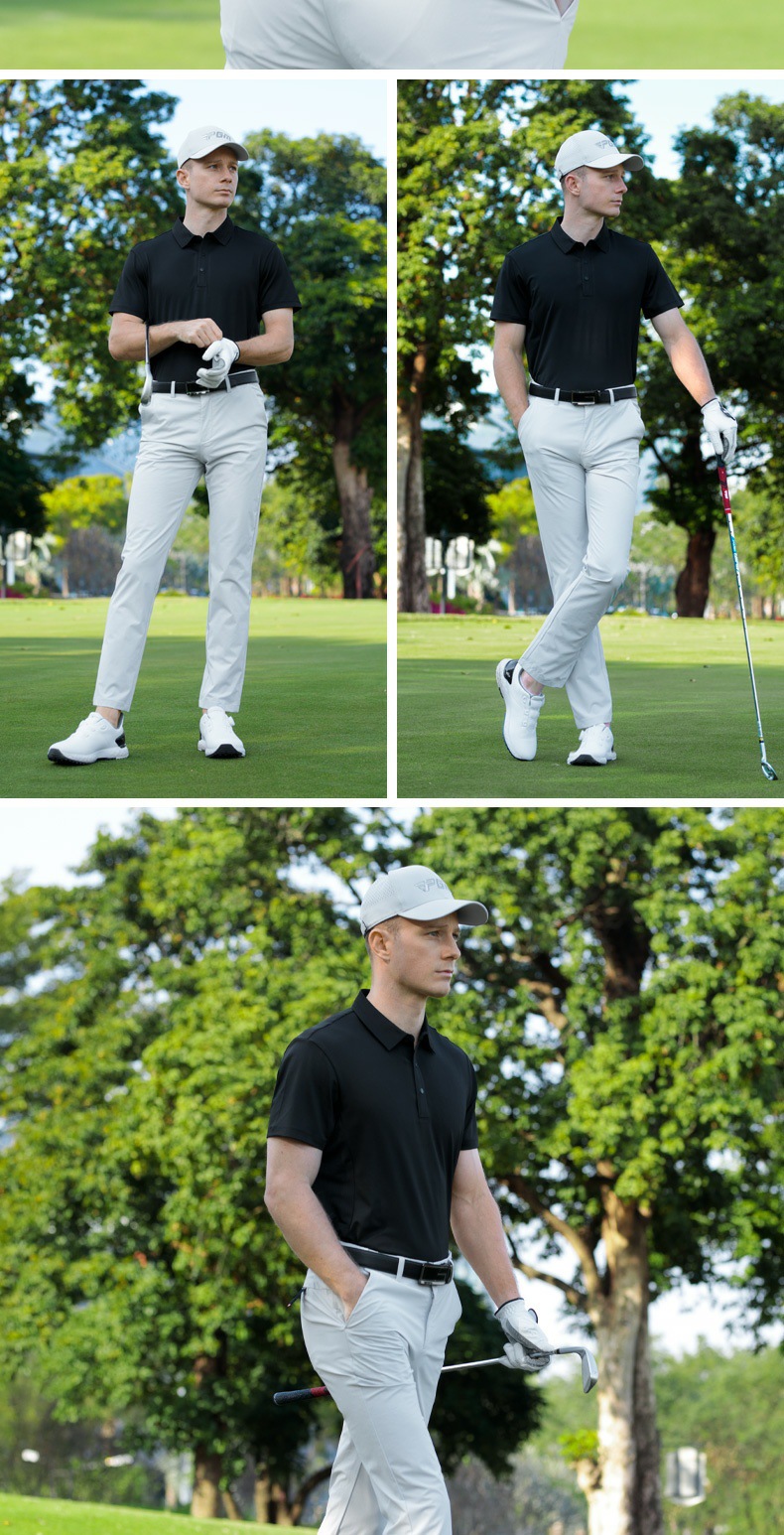 Áo polo golf nam tay ngắn thấm hút nhanh khô kháng khuẩn — YF777 phấn hoa anh đào tay ngắn [cổ áo liền mạch/lỗ thoáng khí bên hông/cảm giác mát khi chạm vào da], YF777 trắng tay ngắn [cổ áo liền mạch/lỗ thoáng khí bên hông/cảm giác mát khi chạm vào da], YF777 tay ngắn màu đen [cổ áo liền mạch/lỗ thoáng khí bên hông/cảm giác mát khi chạm vào da] chi tiết 12
