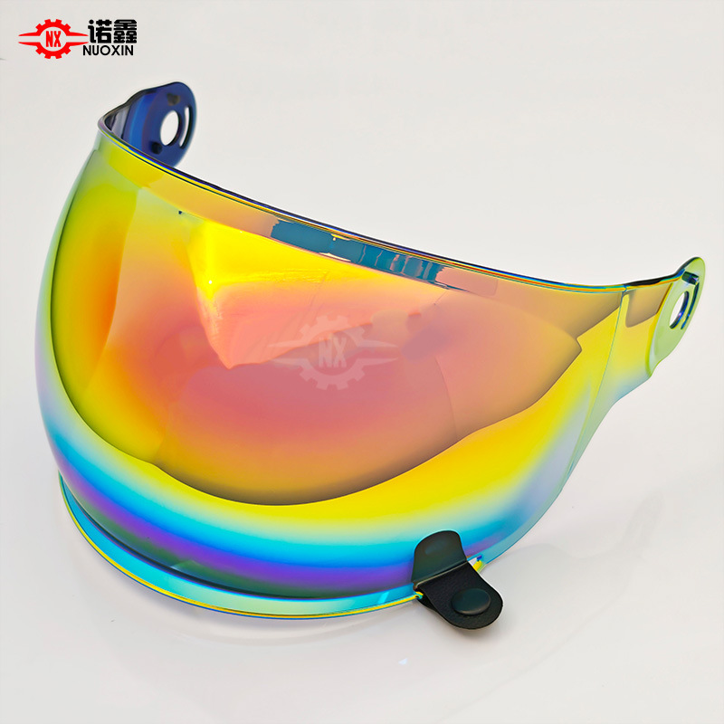 Adaptable BELL Bubble Mirror BULLITT Retro Helmet Lens Color-changing Film Anti-fog Stickers Day and Night Universal Accessories