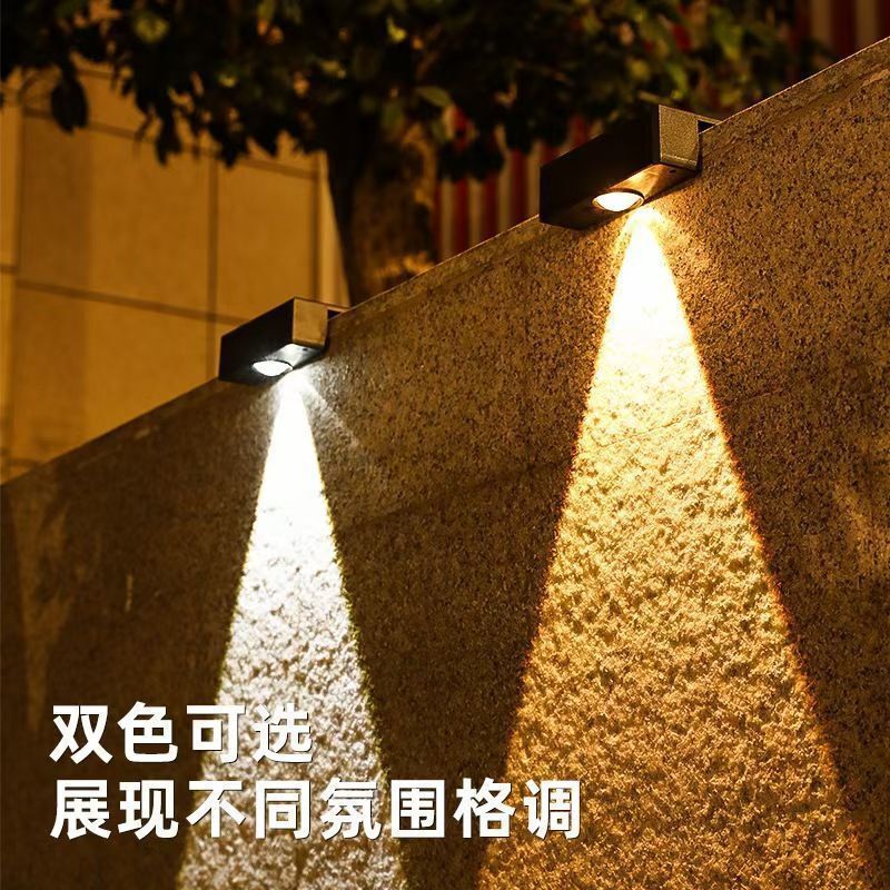 太阳能庭院灯户外洗墙灯照明灯防水观景室外阳台别墅花园装饰射灯|undefined