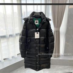 Mengjia 25FW 光沢のあるマヤ ロングダウンコットンジャケット 男女兼用 カップル フード付きジャケット 暖かくて防寒性が高く、ハンサムです