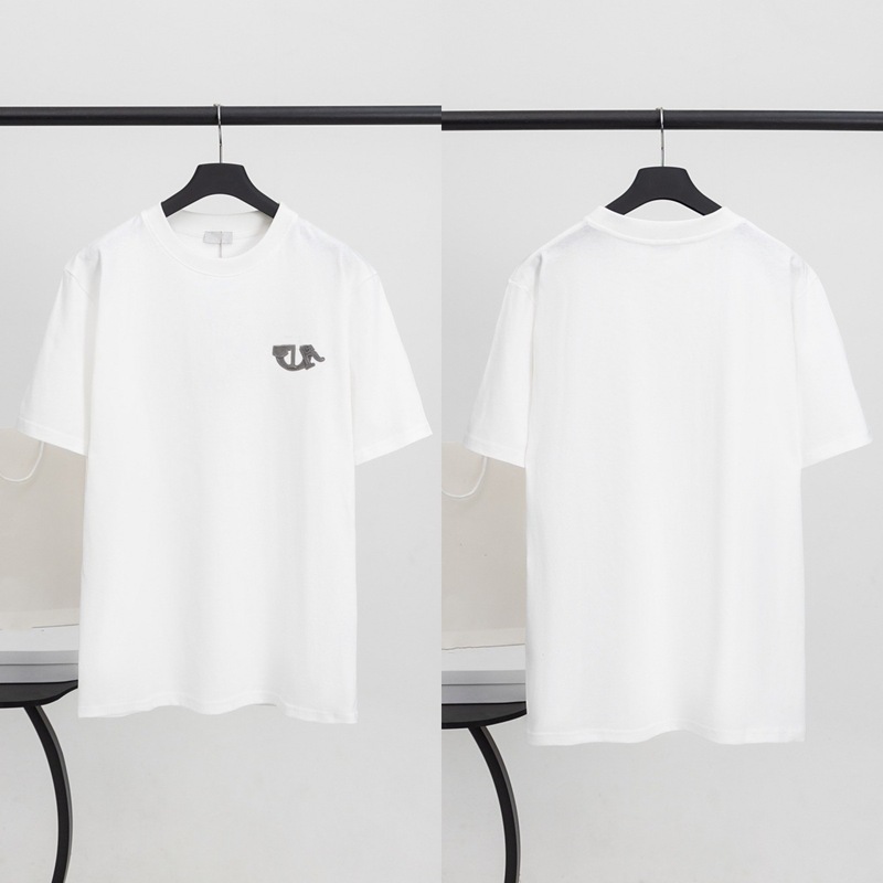 スポットハイバージョン Dijia S25 夏新作刺繍プリント Djia 高級トレンドシリーズカジュアル男女半袖 Tシャツ|undefined