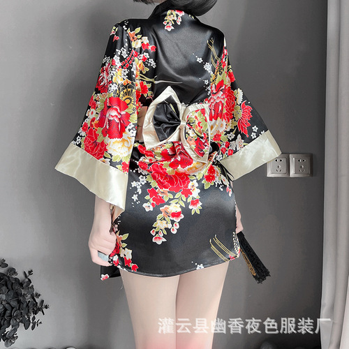 Lin Linting's new Japanese style kimono, sexy sexy underwear, cute and playful cosplay, drop shipping