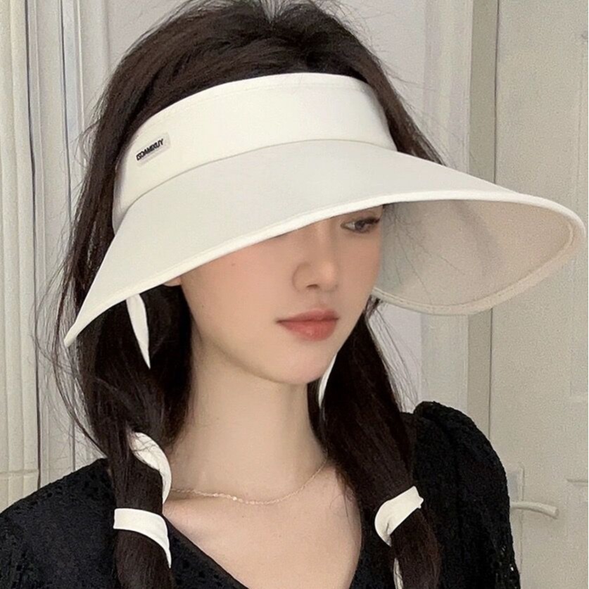 Silk summer foldable sun hat solar-powered