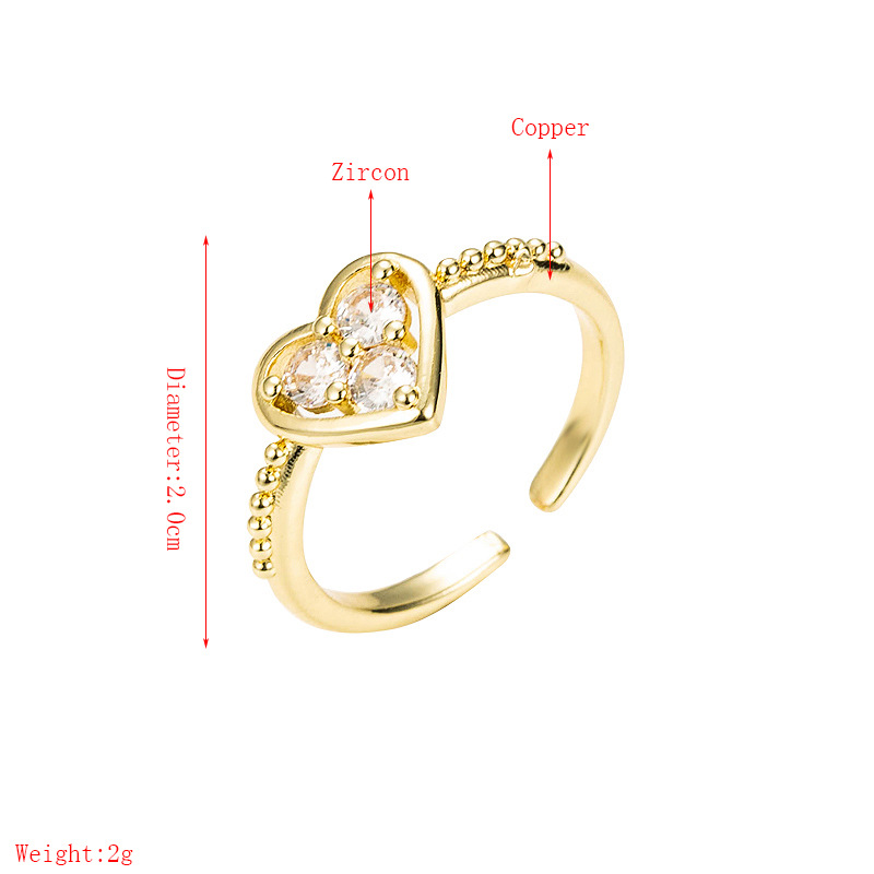 Fashion Elk Shape Copper Micro-inlaid Zircon Ring display picture 1