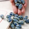 Ceramics, accessory, bracelet, necklace, round beads handmade