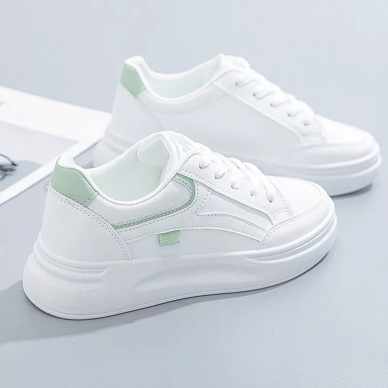 Summer universal high quality white shoes for students, mesh breathable light panel