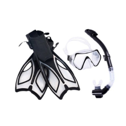 Snorkeling Equipment Diving Sanbao Large Frame Mask Full Dry Breathing Tube Adjusting Flippers suit