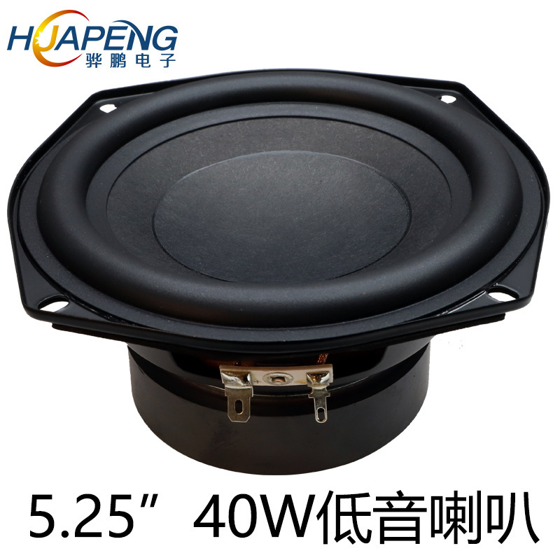 5.25 inch woofer 4 Euro 40W rubber side broadcast audio portable speaker full frequency speaker