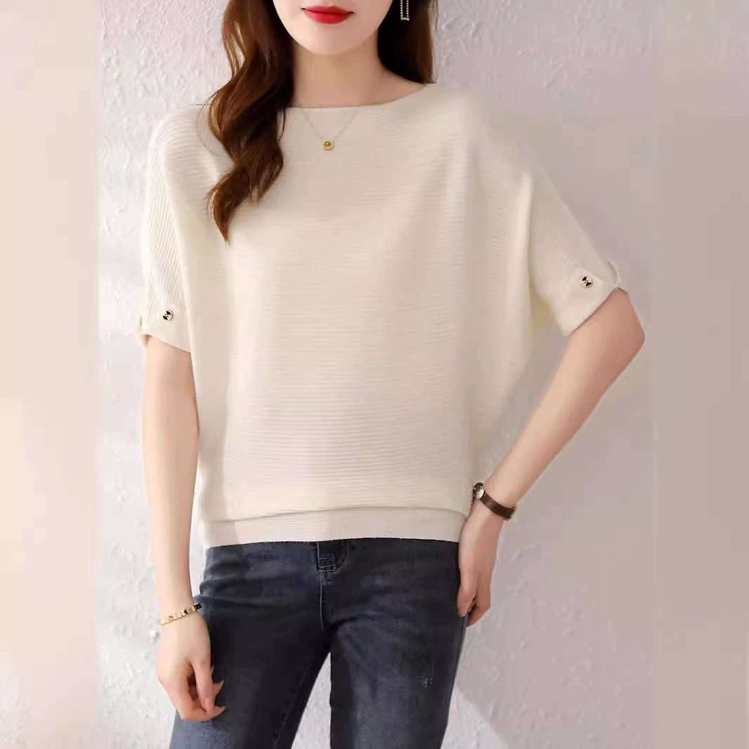 Весенне-осенний модный элегантный свитер с рукавом летучая мышей, женский свободный пуловер в ленивом стиле для внешней торговли, свитер, Топ с длинным рукавом