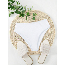 A 24398 Solid High Waist Bikini Bottoms ��ɫ�����Ȼ����