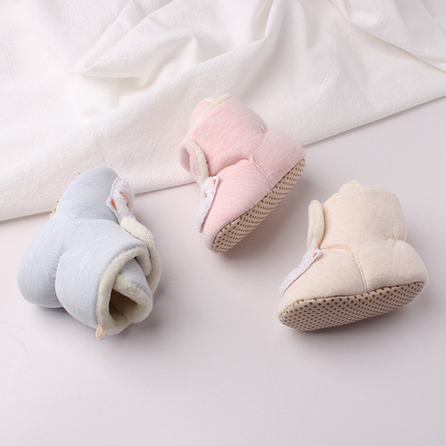 Winter Baby Cotton Fleece Thick Soft Sole Shoes Toddler Non-Slip Lerning to Walk Shoes 167