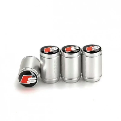 dustproof protection decorative A4LA6Q2Q3Q5Q7LRS | valve - oral-s-logo-silver-set-of-4