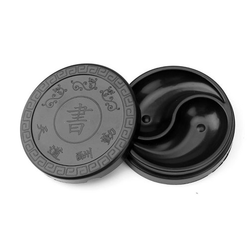 Creative plastic ink dish, water dish, Chinese painting palette, pigment dish, water writing cloth, special brush pen, pen rest for licking students