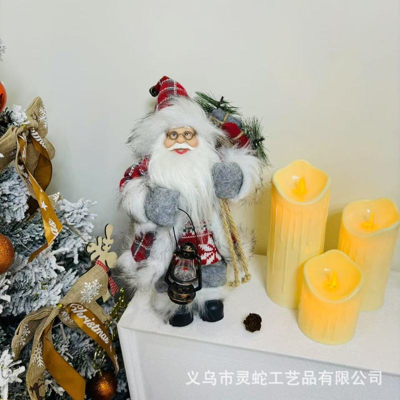 クリスマスサンタクロース生地サンタグレーベストクリスマス人形窓装飾装飾品メーカー卸売|undefined