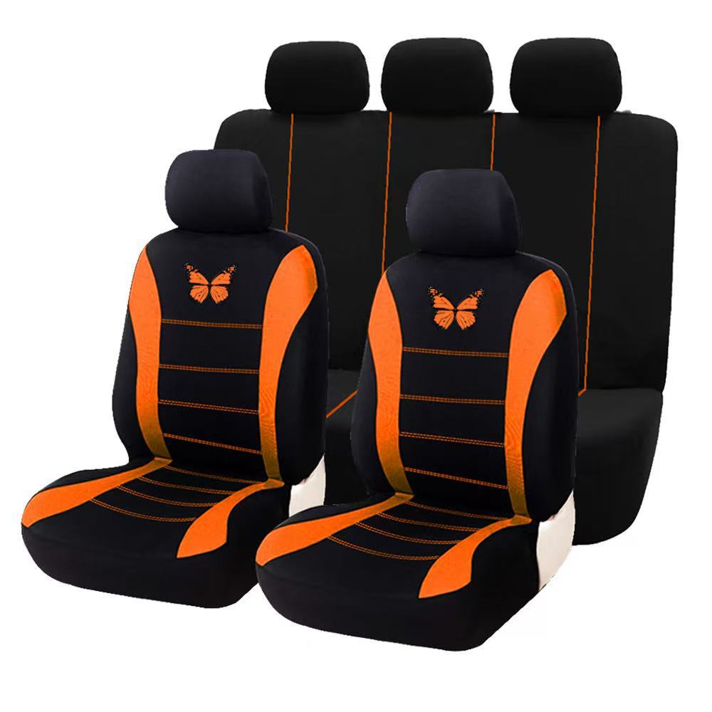 Cross-Border Fabric Butterfly Waistline Car Seat Cover for All Seasons, Export Temu Amazon Mexico Hot Style
