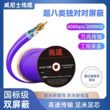 �f�׳���������p����CAT8 sf/ftp�o���~PVC��a�~�W��305M��ɫ