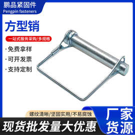 方型锁销D型销方型锁销弹簧安全销医疗拖卡销插销环型销环形销