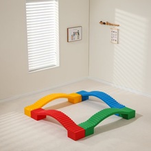 早教幼儿园独木桥平衡木 感统训练器材 新式森林独木桥拱形独木桥
