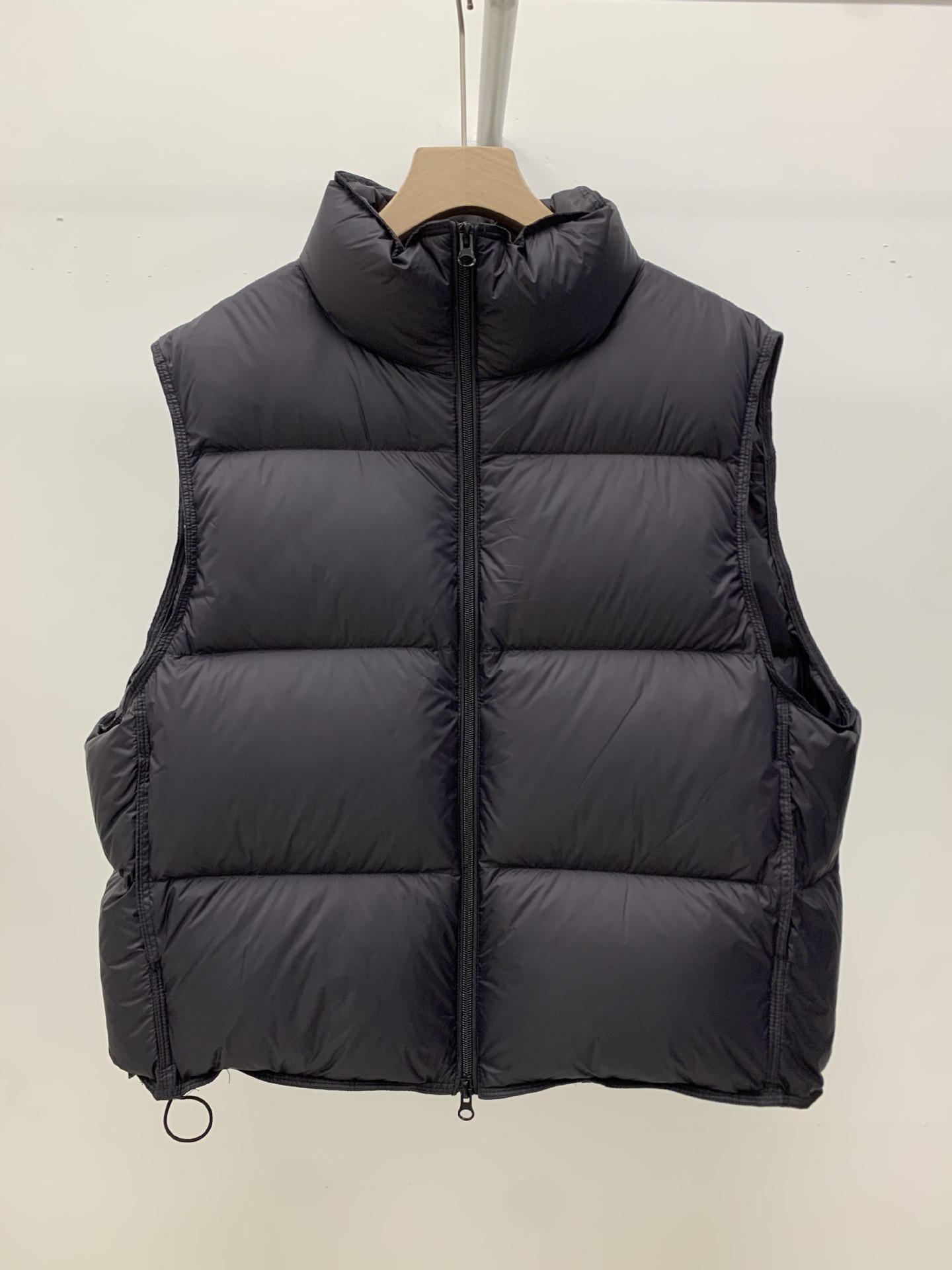 Chaqueta de plumas sin mangas con cuello alto y cuello alto de pato blanco para mujer, estilo coreano, holgada, versátil, ideal para otoño e invierno. Abrigo cálido._voghion.com