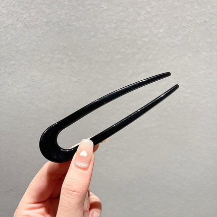 Bola cabeza en forma de U nuevo estilo chino clip de pelo simple moderno clip de pelo en forma de U para mujeres en la parte posterior de la cabeza peine de pelo enchufe de pelo decoración clip de pelo