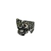 Skull with butterfly, one size trend ring, European style, punk style