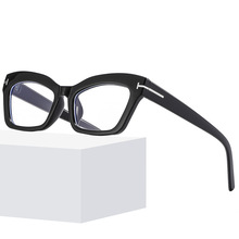 3685T字眼鏡框防藍光平光鏡男女個性眼鏡架貓眼狀跨境框架眼鏡