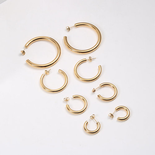 ins aperture European and American fashion hippop trendy brand earrings