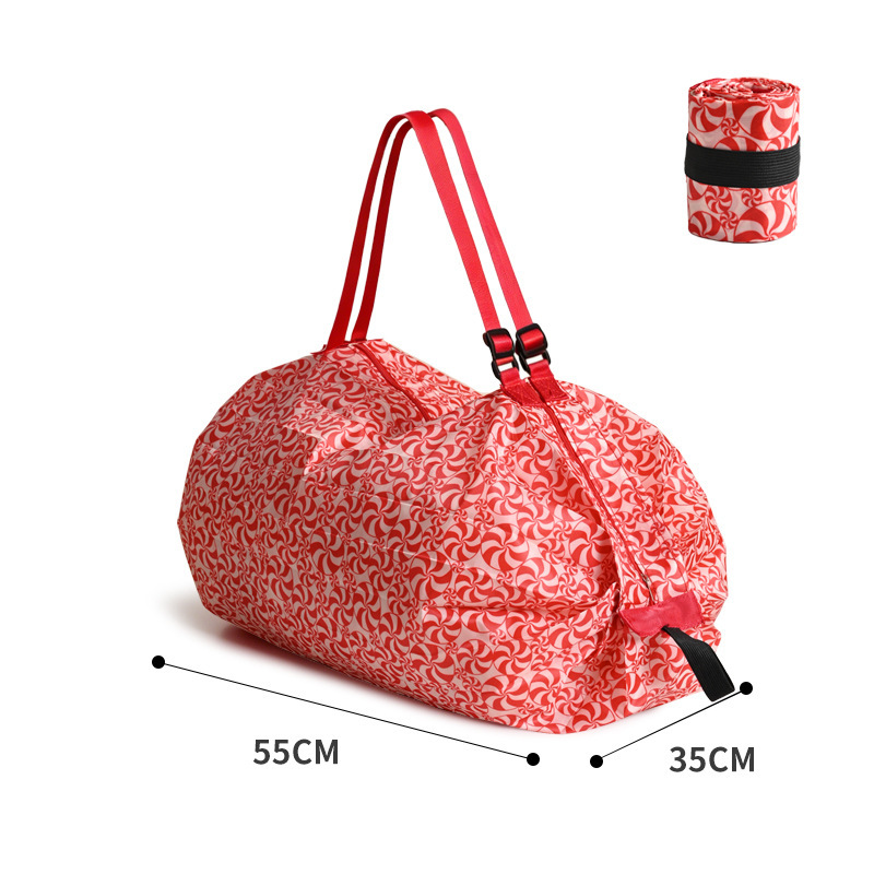 Bolso de compras plegable bolsa de viaje portátil engrosada bolsa de compras grande supermercado protección del medio ambiente bolsa de compras al por mayor image 35