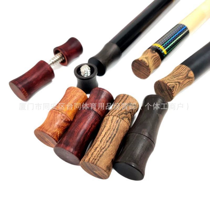 Специальный защитный чехол для винта для кия с девятью шариками с большой головкой, бильярдного кия Jaguar, защитный чехол для винта с зубцами из черного дерева