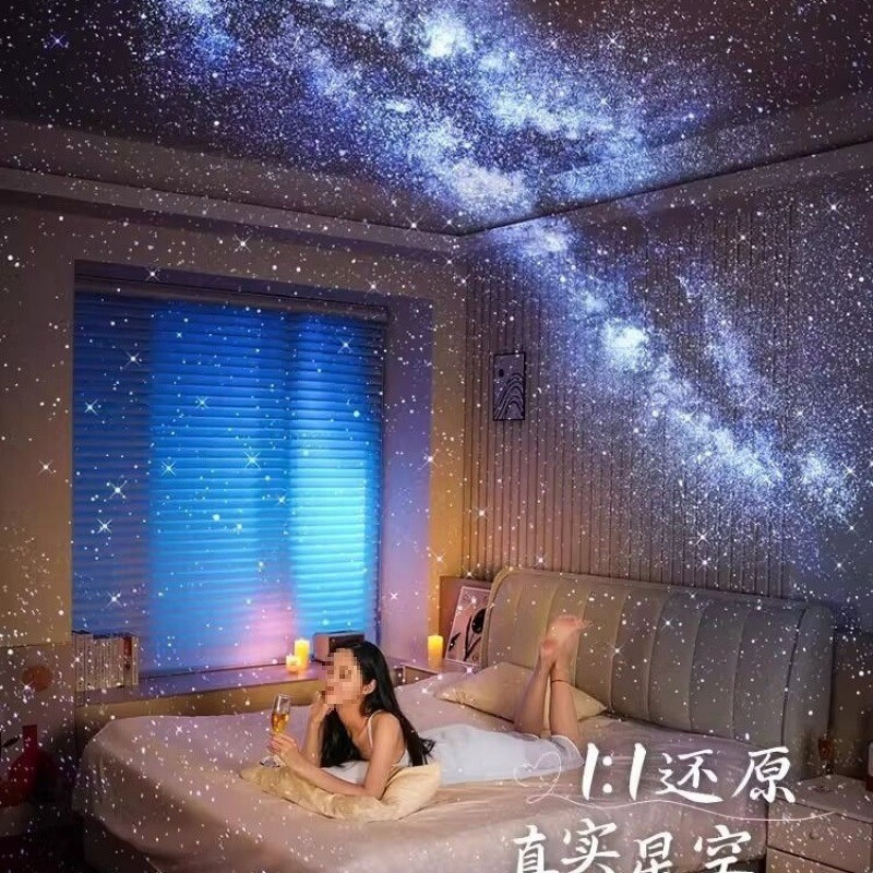热销2025三代氛围灯星空顶投影满天星星小夜灯客厅卧室房间情人节|undefined