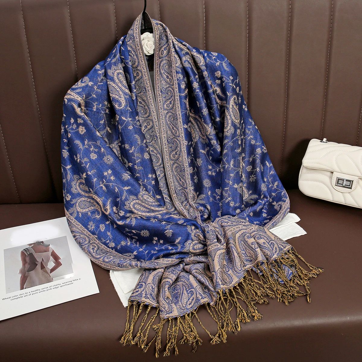 Tassel Blanket Design Thick Pashmina New Winter Warm Shawl W