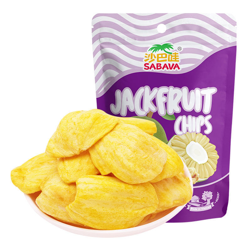 7 Vietnamese imported saba jackfruit dried fruit snack specialty 100g per box, 40 packs, 1-year shelf life