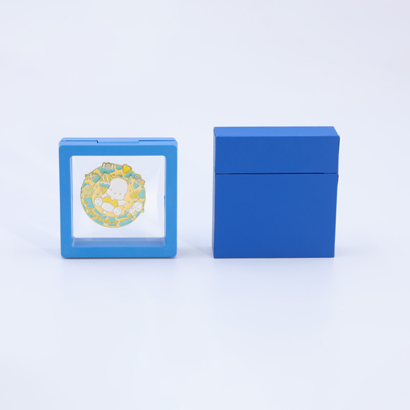 Caja de cajón de papel exterior multicolor extraída Caja de suspensión de almacenamiento Anillo de embalaje de red Caja de joyería de cristal antioxidante