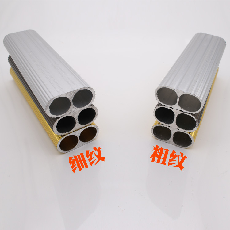 16-tubo engrosado Oval de aleación de aluminio de oro armario de doble paso percha de ropa varilla armario percha de ropa varilla percha varilla