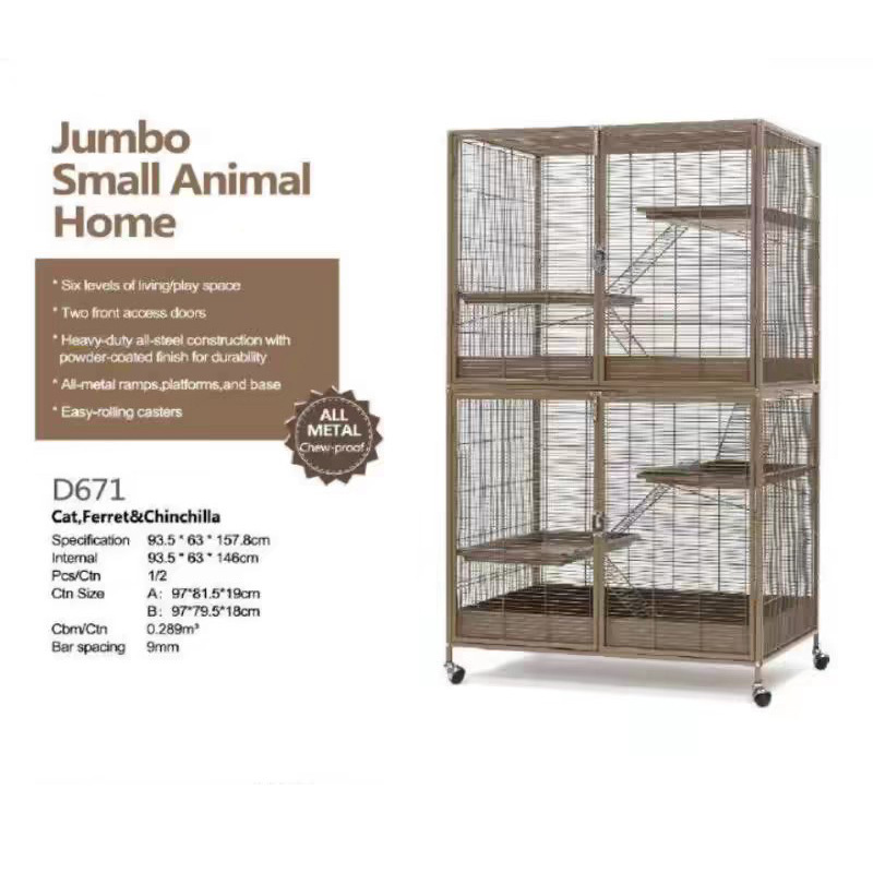 Dayang D671 Pet Cage Luxury Multi-storey Super Large Chinese and Western Villas Easy to Clean Strong Small Spacing Anti-escape Birds Dayang D671 Pet Cage Luxury Multi-storey Super Large Chinese and Western Villas Easy to Clean Strong Small Spacing Anti-escape Birds
