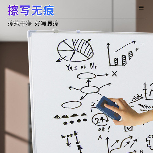 Wholesale blackboard, whiteboard, greenboard A-type foldable fixed integrated stand double-sided magnetic display board for teaching and home office