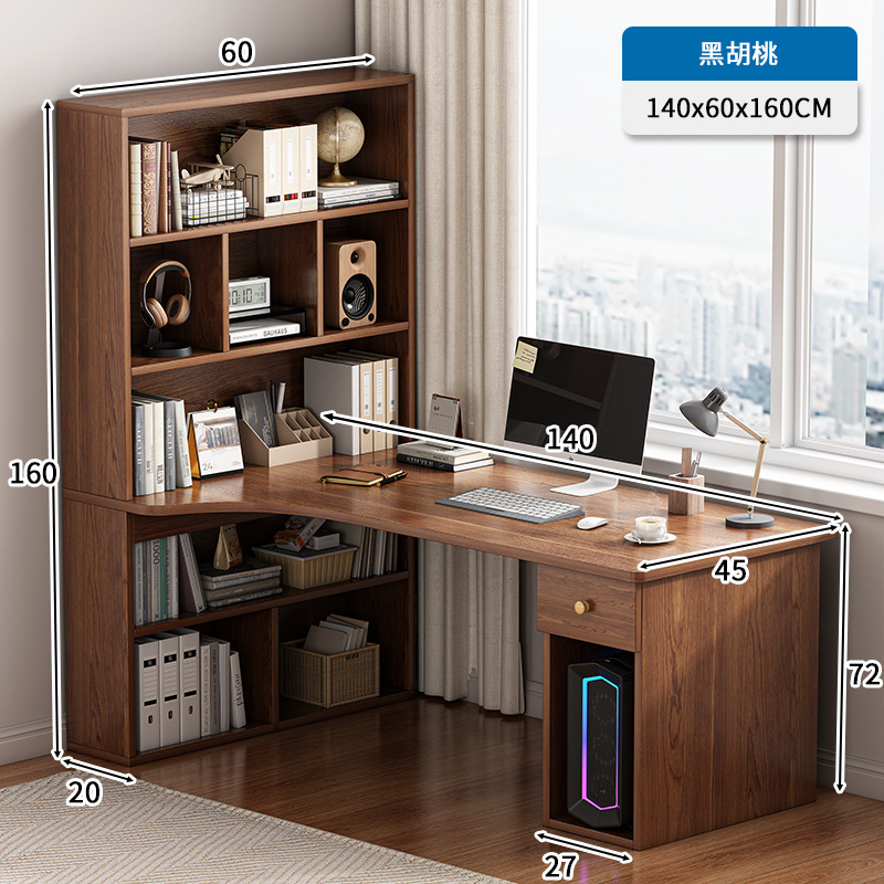 Escritorio de escritorio de computadora escritorio de esquina doméstico escritorio de esquina estante armario combinado en un dormitorio simple escritura de estudiantes escritura mesa de estudio