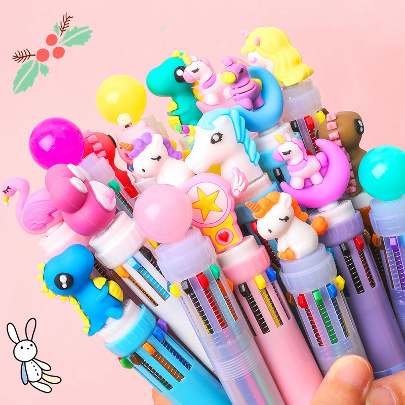 Children's cartoon multicoloured ballpoint pen