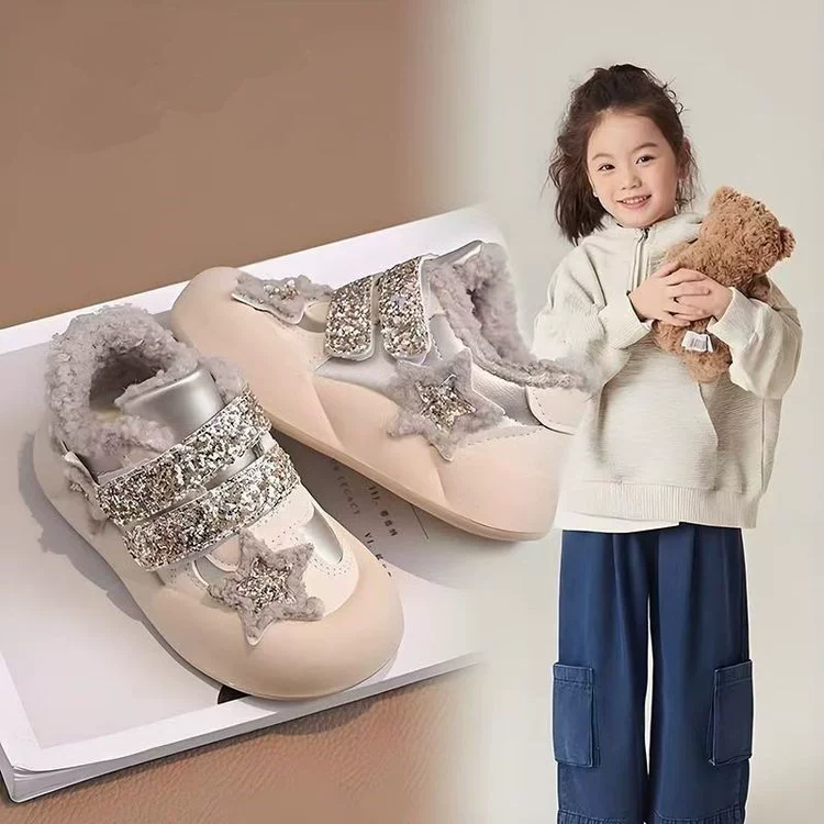 Детские снежные сапоги 2024 осень-зима новая теплая обувь для девочек