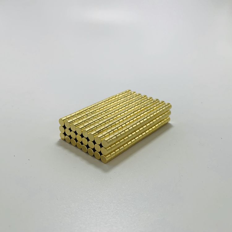 磁铁钕铁硼6*3镀金圆形磁片防氧N52吸铁石渔具磁石N52级强磁
