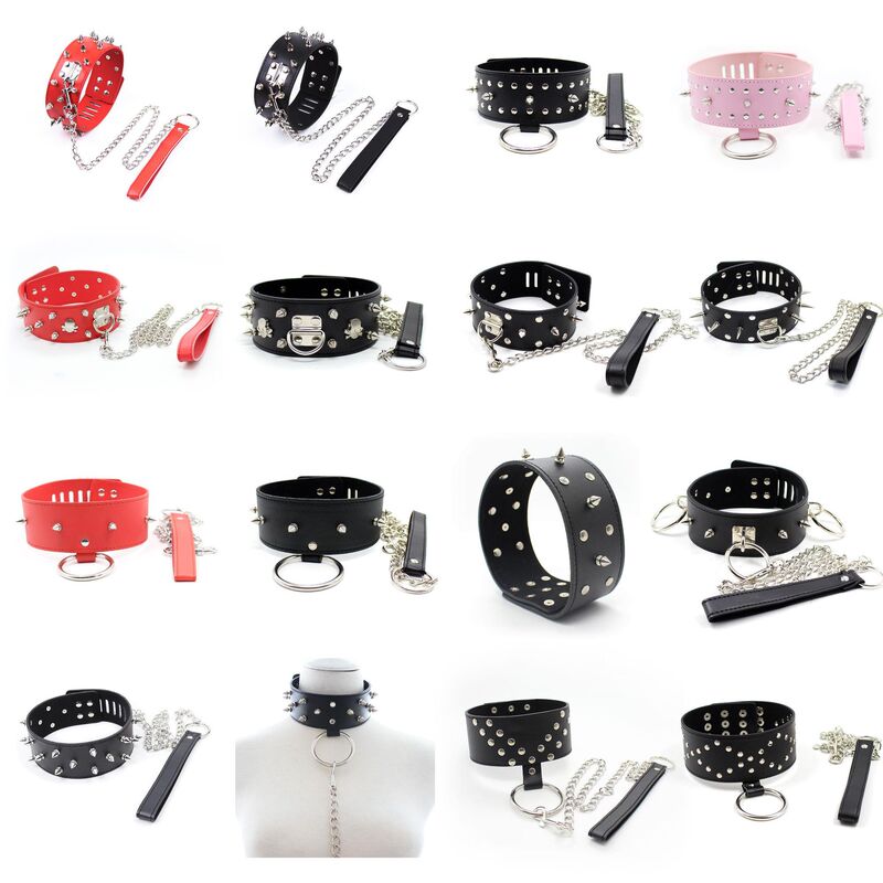 Dark Style Flirting Equipment Genuine Leather Collar Metal Buckle Sexy Pu Toy Bundle Sm Prop Accessories Dark Style Flirting Equipment Genuine Leather Collar Metal Buckle Sexy Pu Toy Bundle Sm Prop Accessories