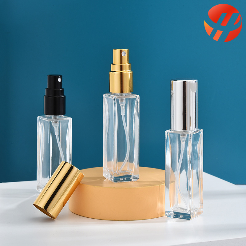 Botella de perfume de alto aspecto botella de perfume portátil de viaje botella de spray de niebla fina de muestra de pequeña capacidad 30ml Cuadrado
