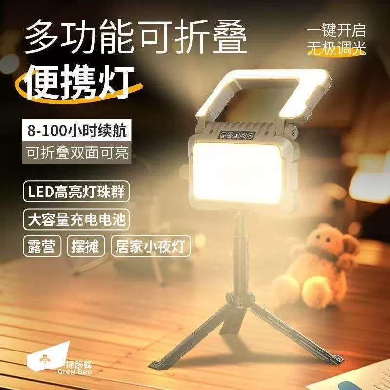 [6000户外露营灯超长续航强光充电超亮帐篷灯照明灯挂式应急野营灯]